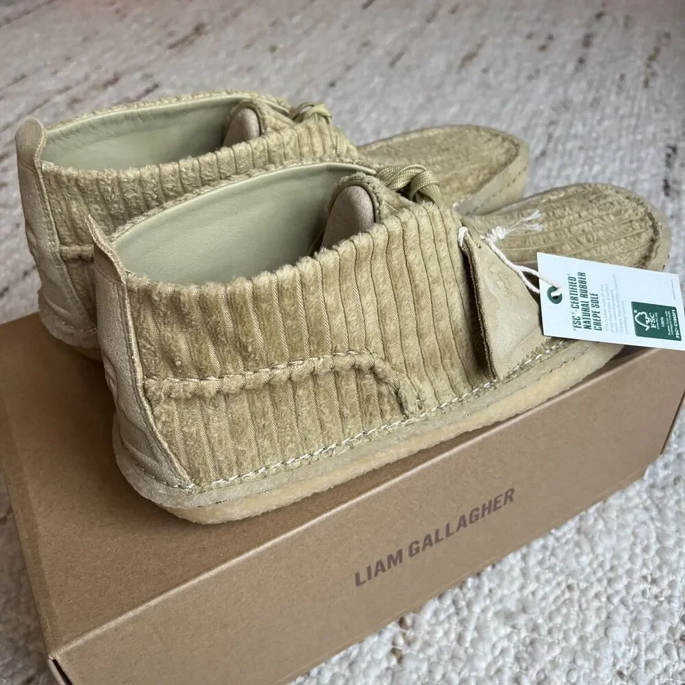 NEW Clarks x Liam Gallagher LG Collab Desert Rain Shoes Men 9 Wallabees EU 42